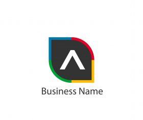 Letter A Logo Template Vector 09