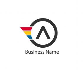 Letter A Logo Template Vector 02