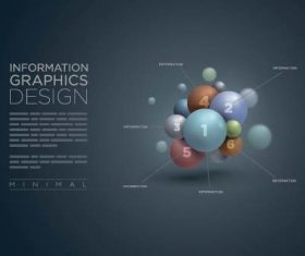 3D sphere business infographic vector 03