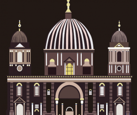 Beautiful cartoon building vector