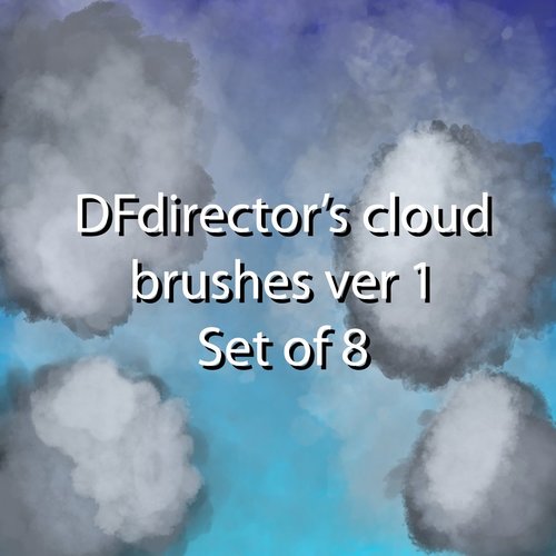 8 Clouds Photoshop Brushes