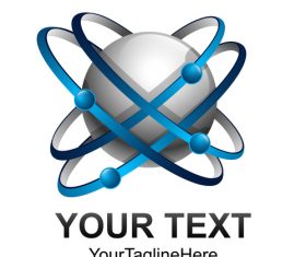 Abstract company logo design vector 02