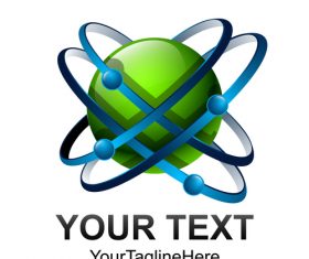 Abstract company logo design vector 03