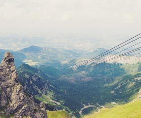 Aerial rope lock rope Stock Photo