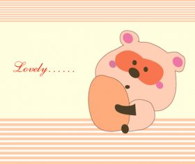 Animals eating food vector