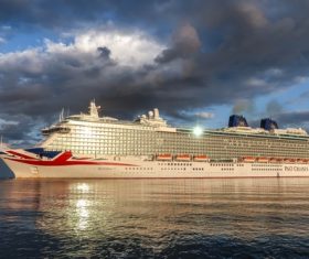 Baltic luxury cruise ship Stock Photo