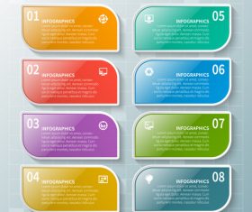 Banner option infographic creative template vector 03