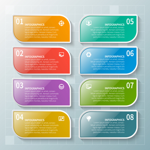 Banner option infographic creative template vector 03