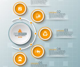 Banner option infographic creative template vector 04