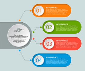 Banner option infographic creative template vector 05