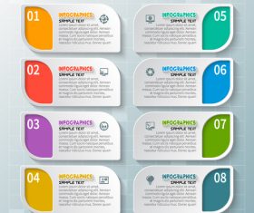 Banner option infographic creative template vector 06