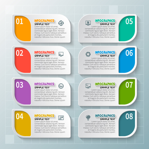 Banner option infographic creative template vector 06