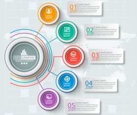 Banner option infographic creative template vector 09