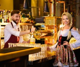 Bar waiter Stock Photo 02