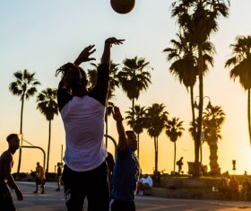 Basketball standard shooting action Stock Photo