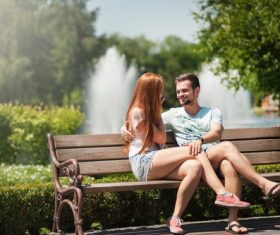 Be in love couple dating Stock Photo
