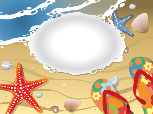 Beach with sea and travel design vector