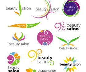 Beauty logos design vector set 01