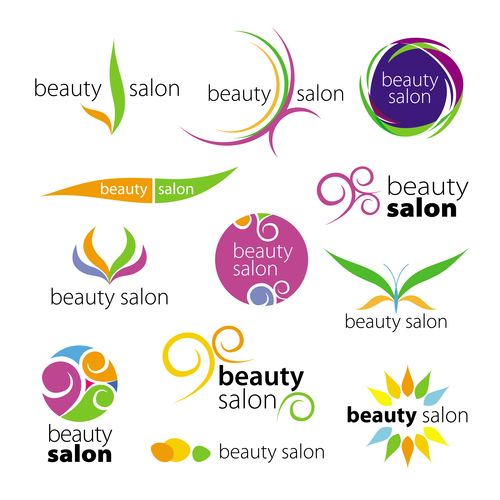Beauty logos design vector set 01