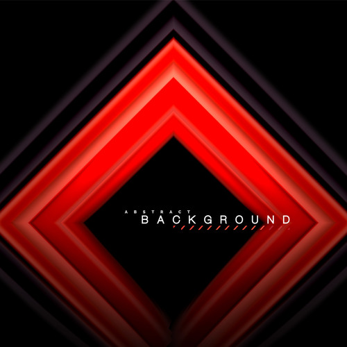 Black with red abstract background vector