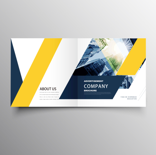 Brochure template vector layout design 1