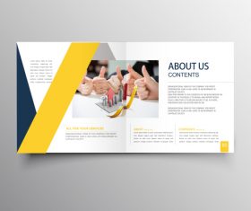Brochure template vector layout design 4