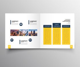 Brochure template vector layout design 5