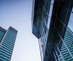 Build a modern high-rise building Stock Photo