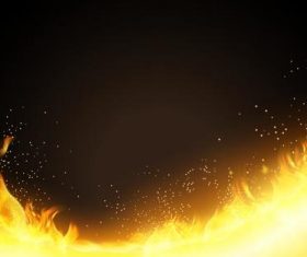 Burning fire flame background vectors 01