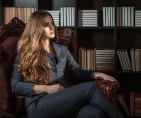 Business woman in suit uniform Stock Photo