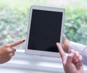 Businessman using Tablet PC Stock Photo 05