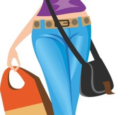 Cartoon beauty character vector