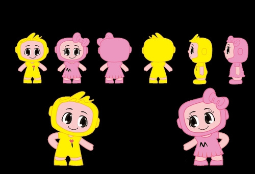 Cartoon characters vector