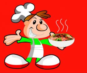 Cartoon chef vector