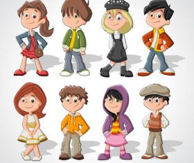 Cartoon children vector