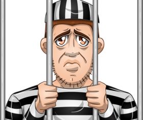 Cartoon criminal vector design