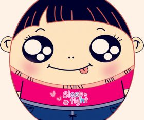 Cartoon egg shaped character vector