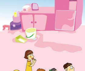 Cartoon kindergarten vector