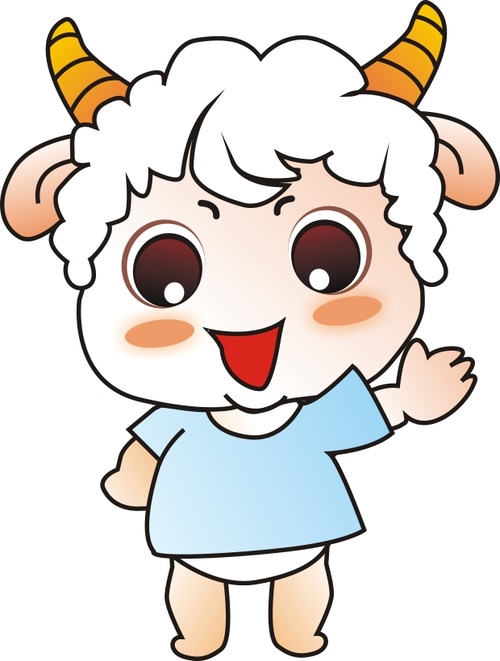 Cartoon lamb vector