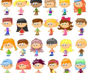 Cartoon little friend vector