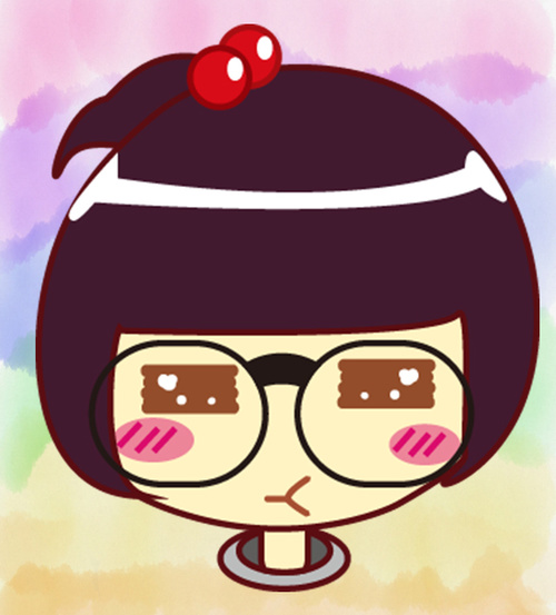 Cartoon little girl head portrait vector