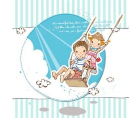 Cartoon poster vector