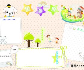 Childrens pictorial vector