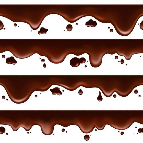 Chocolate drop banners vector 01