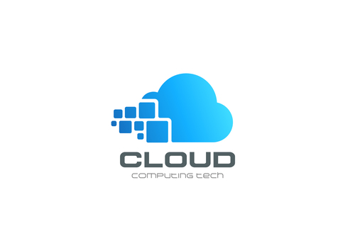 Cloud computing technology logo vector free download