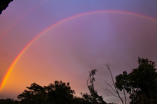 Colorful rainbow Stock Photo