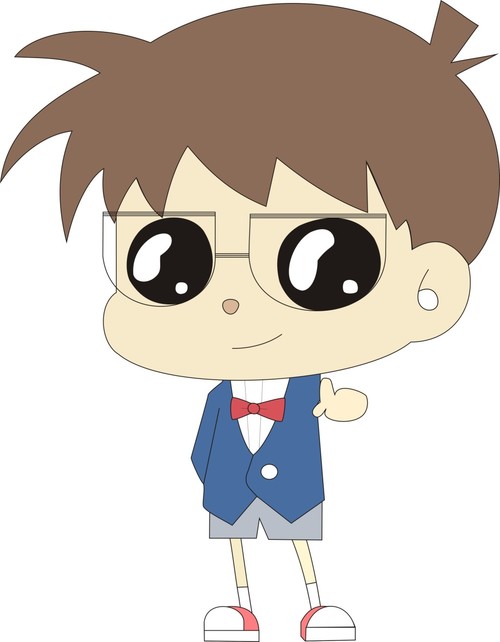 Conan cartoon character vector