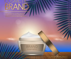 Cosmetic brand poster vector 01