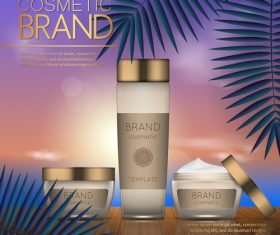 Cosmetic brand poster vector 02