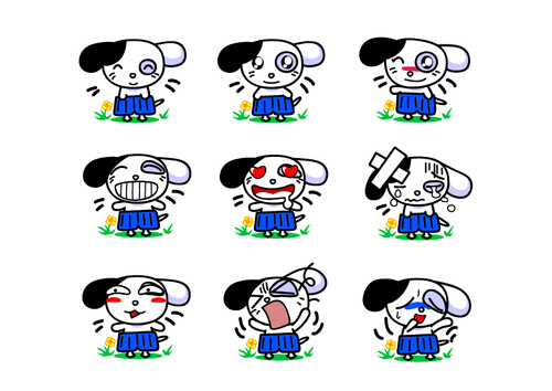 Cute Q version puppy expression vector